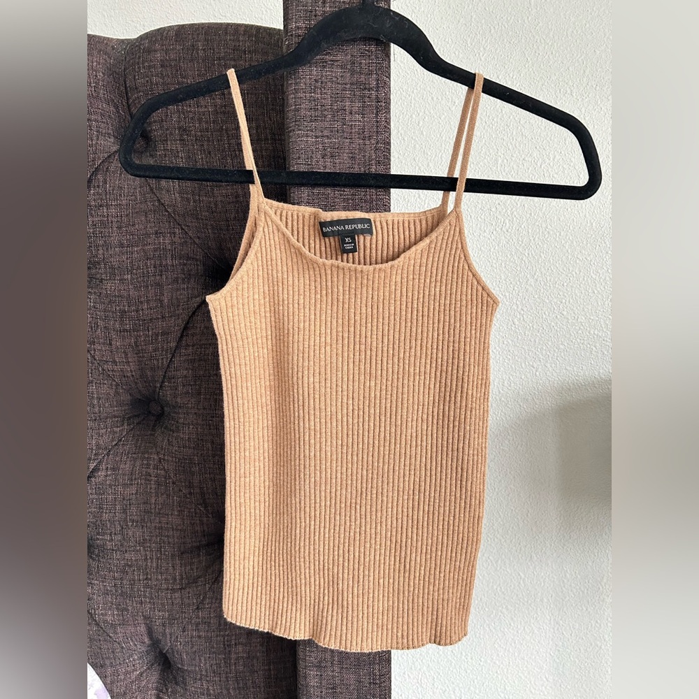 Banana Republic Camel Ribbed Camisole